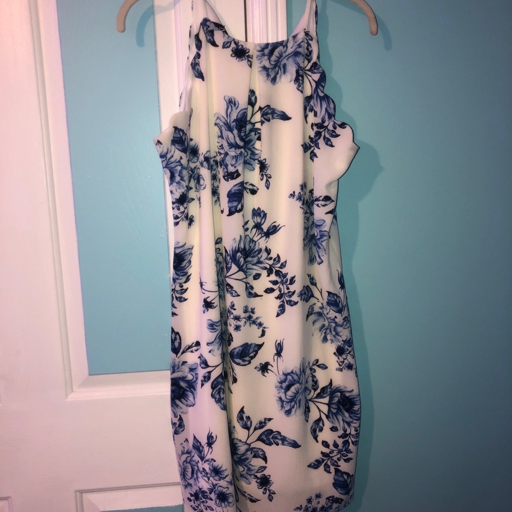White rose dress